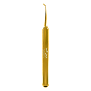 Gold 45° Precision Volume Tweezer