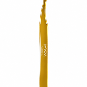 Gold 45 degree boot-tip volume lash tweezer