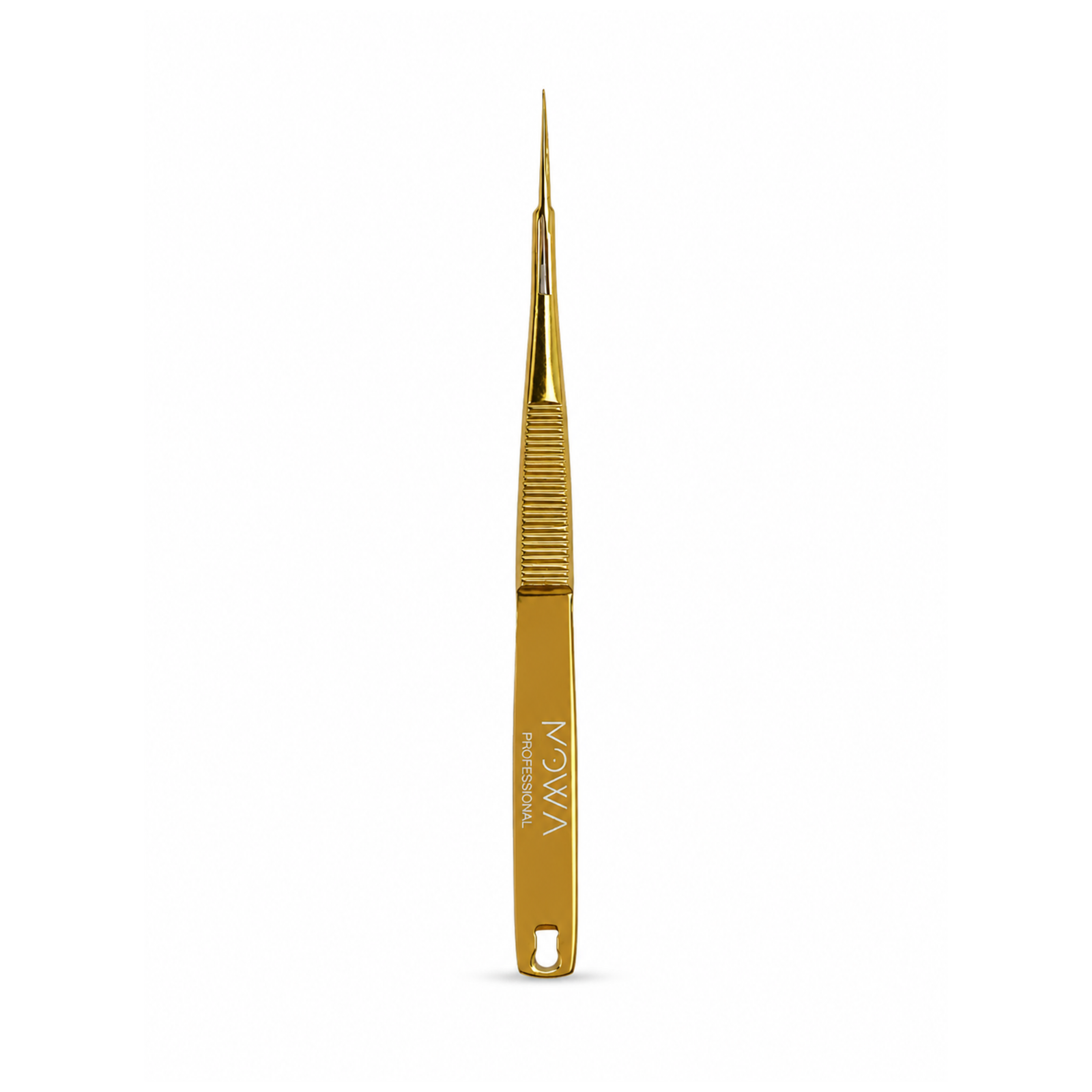Gold precision lash scissors with pointed blades