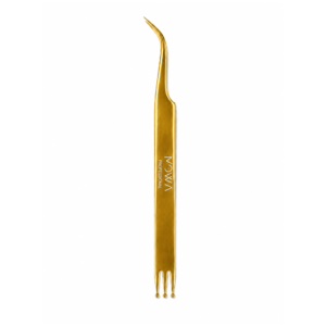 Gold dual-ended lash styling tool