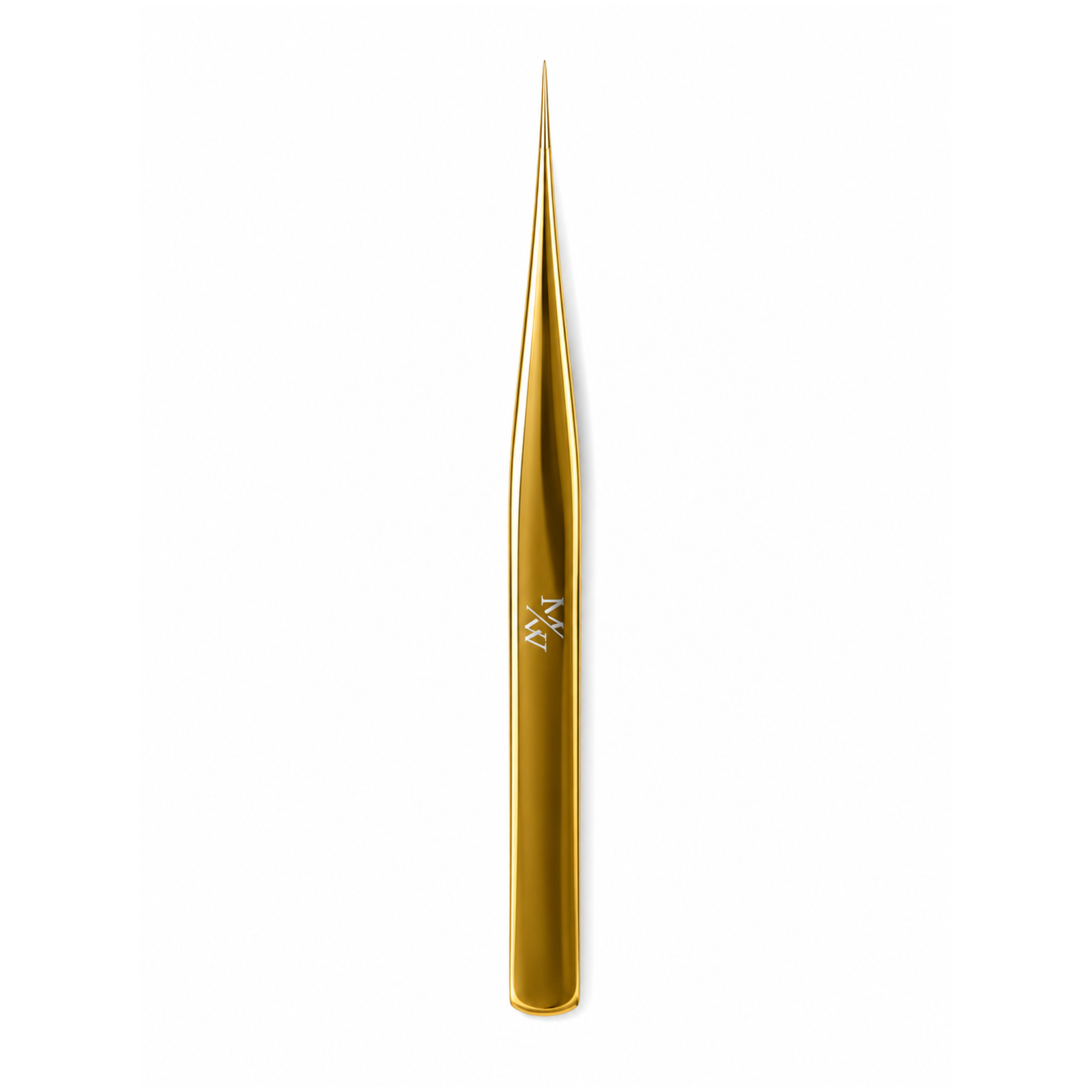 Gold straight isolation lash tweezer