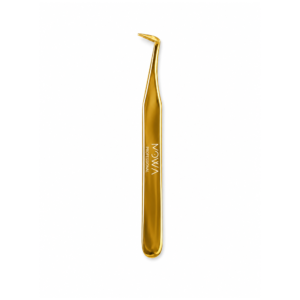 Gold L-tip mega volume lash tweezer